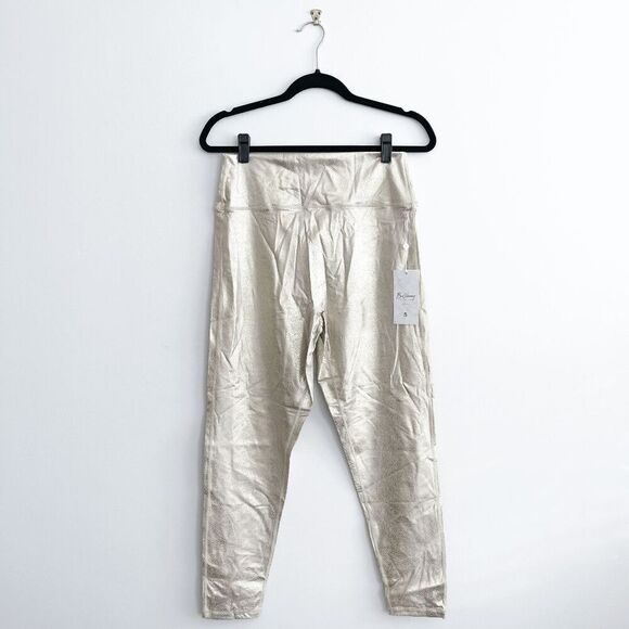 NWT Buff Bunny Collection Leggings L Gold-tone Pull On Cobra Legacy - Picture 2 of 11